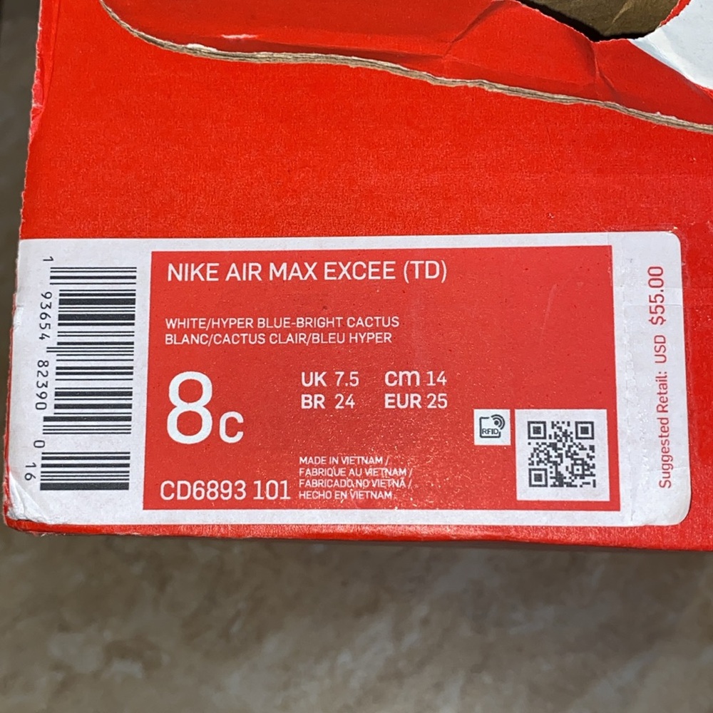 NIKE Air Max Excee Sneakers (Toddler) - Picture 12 of 13